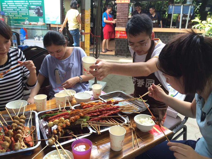 成都網站建設團隊活動現場